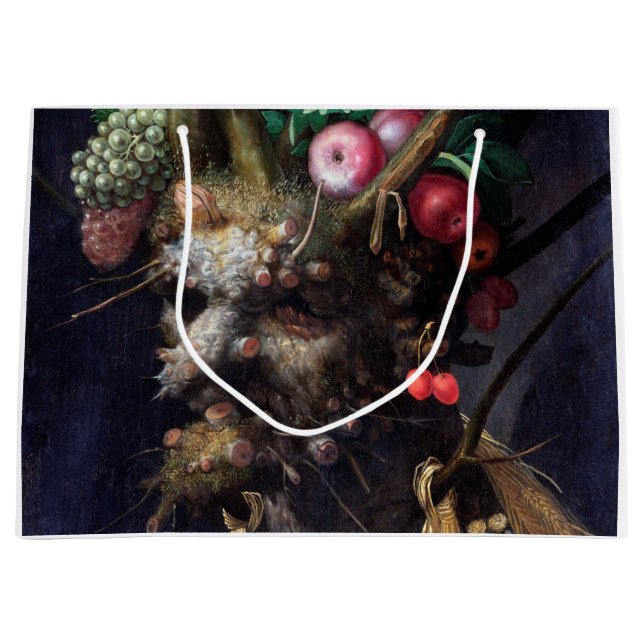Grand Sac Cadeau Quatre saisons en une tête, Arcimboldo (Devant)
