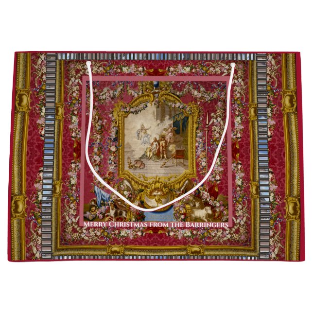 Grand Sac Cadeau Quichotte baroque (Devant)