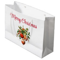 Red Christmas Baubles avec Holly Festive