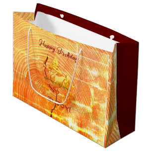 Grand Sac Cadeau Red Large Sagittarius Anniversaire