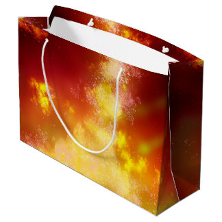 Grand Sac Cadeau Red Sky at Night Fire Galaxy Cadeau Anniversaire