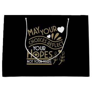 Grand Sac Cadeau Reflet de vos espoirs Motivation