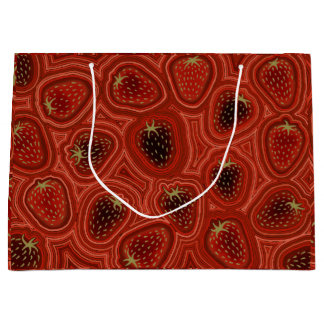 Grand Sac Cadeau Rêves de Fraise