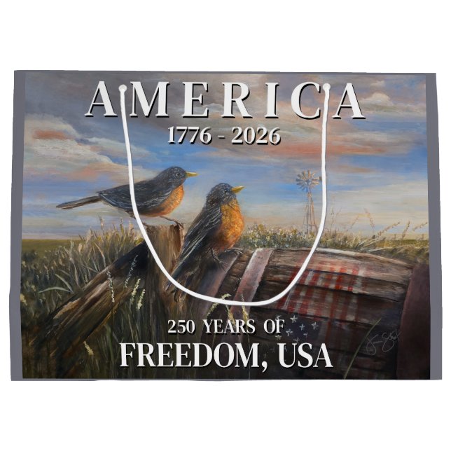 Grand Sac Cadeau Robins 250 usa (Dos)