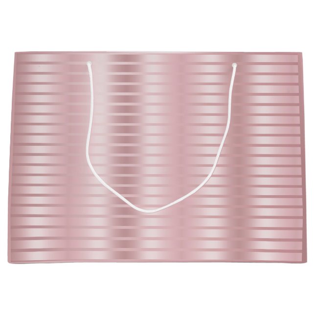 Grand Sac Cadeau Rose Gold Modèle Élégant Moderne tendance Glamour (Devant)