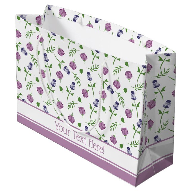 Grand Sac Cadeau Rose rose rose rose rose rose rose rose rose pâle  (Dos Angle)