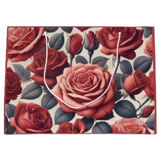 Grand Sac Cadeau Roses are Red