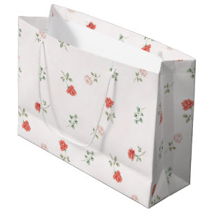 Grand Sac Cadeau Roses Roses Roses Rouges Romantiques Amour