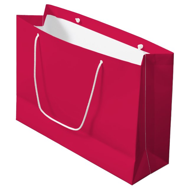Grand Sac Cadeau Rouge à lèvres (couleur unie) Cramoisi (Devant Angle)