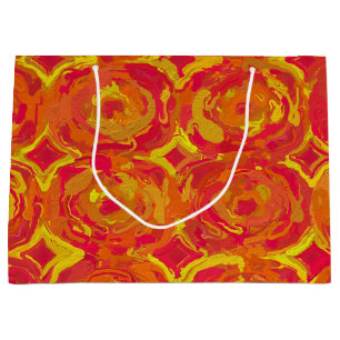 Grand Sac Cadeau Rouge et jaune