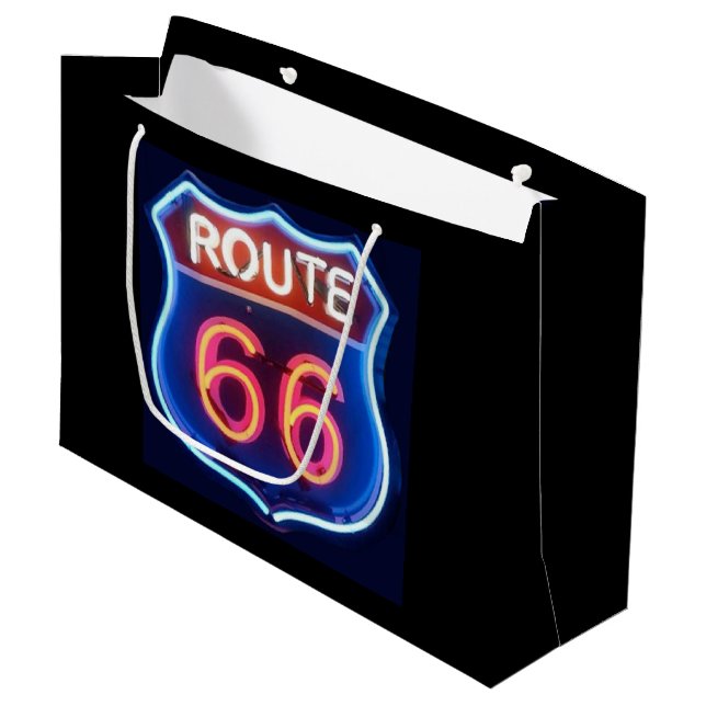 Grand Sac Cadeau Route 66 (Devant Angle)