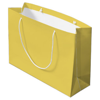 Grand Sac Cadeau Royal Gold Solid Plain Color