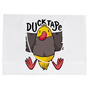 Grand Sac Cadeau Ruban Canard Drôle