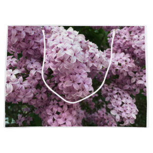 Grand Sac Cadeau Sac-cadeau à fleurs Lilac