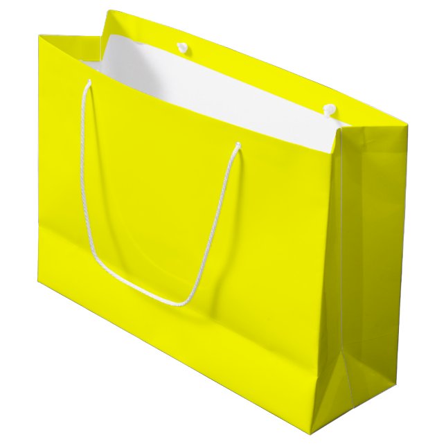 Grand Sac Cadeau Sac-cadeau jaune (Devant Angle)