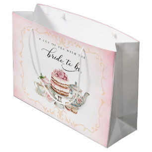 Grand Sac Cadeau Sac-cadeau pour la fête prénuptiale Tea Party – Fu