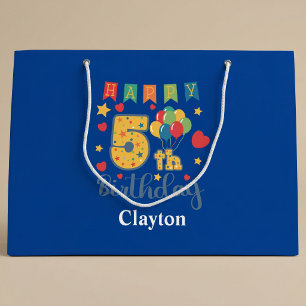 Grand Sac Cadeau Sachet cadeau géant pour 5ème anniversaire