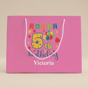 Grand Sac Cadeau Sachet cadeau géant pour 5ème anniversaire