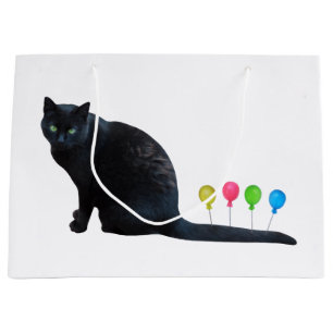 Grand Sac Cadeau Sacoche-cadeau des ballons de chat