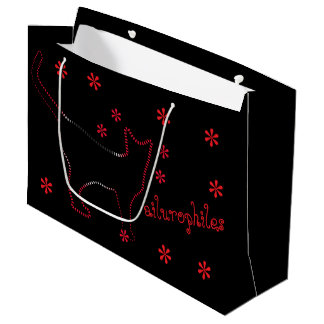 Grand Sac Cadeau Sacs-cadeaux amoureux de les chats ailurophiles