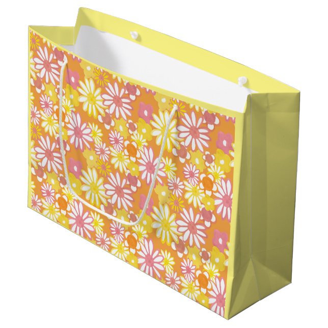 Grand Sac Cadeau Sacs-cadeaux pour fêtes d'été (Devant Angle)