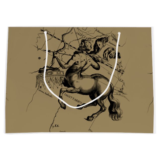 Grand Sac Cadeau Sagittarius Constellation Hevelius1690 nov22-déc21 (Devant)