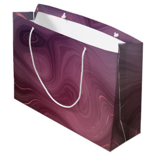 Grand Sac Cadeau Sangria Strata   Moody Pink and Purple Luxe Agate