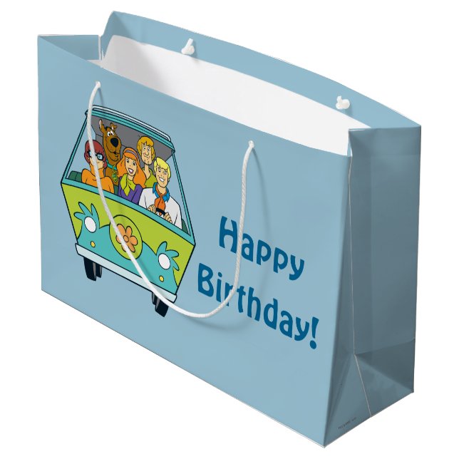 Grand Sac Cadeau Scooby-Doo et la machine de mystère de bande (Dos Angle)