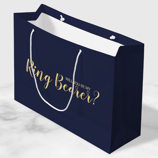 Grand Sac Cadeau Serez-Vous Mon Porteur De Bague ? Proposition mode (Créateur téléchargé)