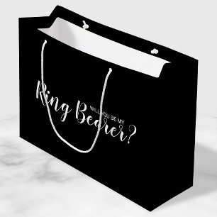 Grand Sac Cadeau Serez-Vous Mon Porteur De Bague ? Proposition mode