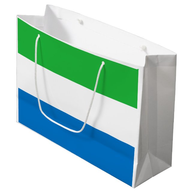 Grand Sac Cadeau Sierra Leone Flag (Devant Angle)