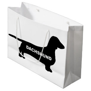 Grand Sac Cadeau silo nommé de teckel