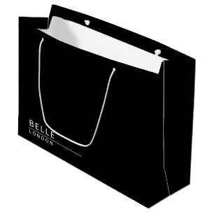 Grand Sac Cadeau Simple Black Modern Business