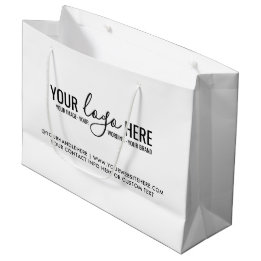 Grand Sac Cadeau Simple Your Logo Event Business Branding