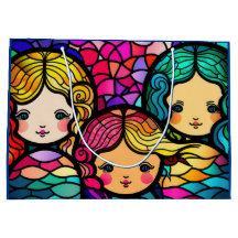 Sirènes en verre coloré