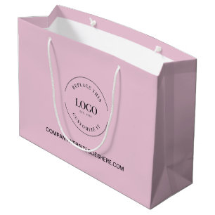 Grand Sac Cadeau Site Web de l'entreprise personnalisée Votre logo