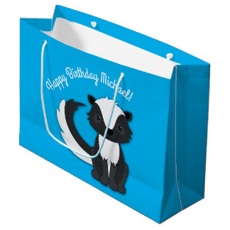 Grand Sac Cadeau Skunk Anniversaire Fête Enfants