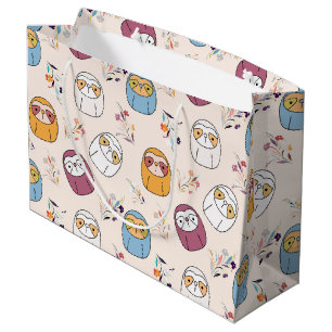 Grand Sac Cadeau Sleepy Sloth
