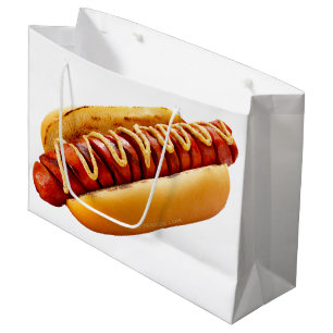 Grand Sac Cadeau SlipperyJoe's hot dog ambiance d'été BBQ niché dan