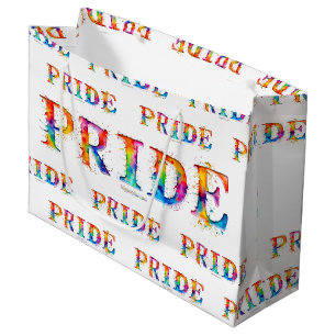 Grand Sac Cadeau SlipperyJoe's texte coloré créatif sur le thème de