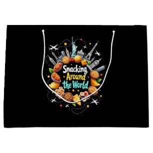 Grand Sac Cadeau Snacking Autour Du Monde Fast Food Travel Travele