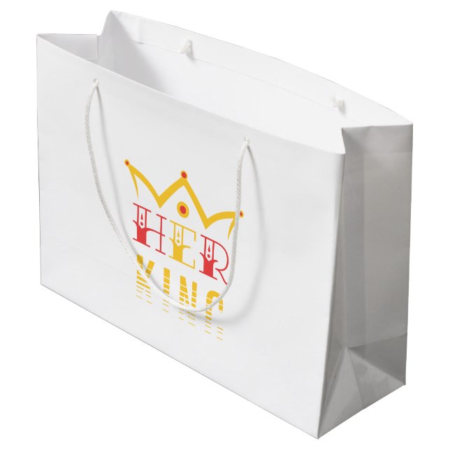Grand Sac Cadeau Son Roi (Dos Angle)