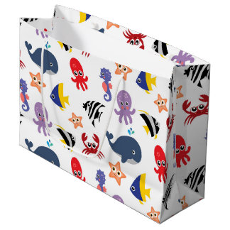 Grand Sac Cadeau Sous la mer