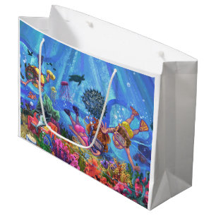 Grand Sac Cadeau Sous la mer