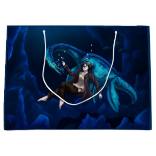 Grand Sac Cadeau Sous l'eau avec Plesiosaurus