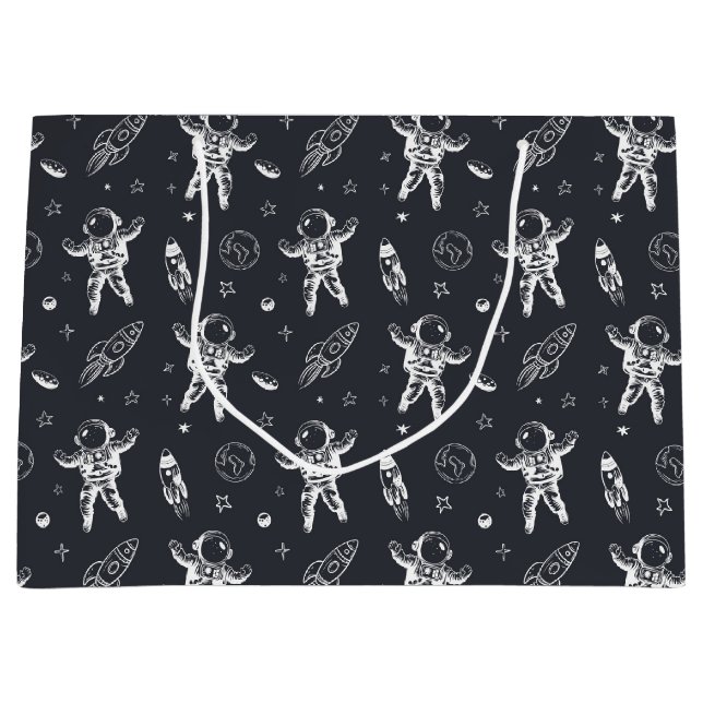 Grand Sac Cadeau Space et Planet Galaxy (Devant)