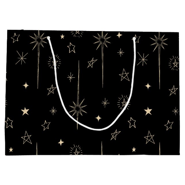 Grand Sac Cadeau Stellar Night Star Celestial (Dos)