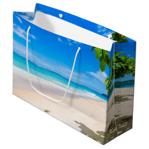 Grand Sac Cadeau Sun Sand et Surf Tropical Beach
