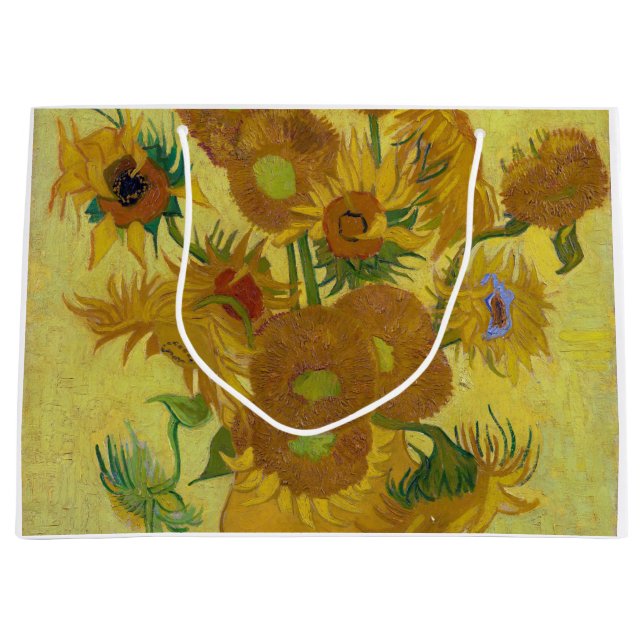 Grand Sac Cadeau Sunflower, Vincent van Gogh, 1889 (Devant)