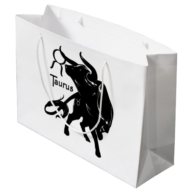 Grand Sac Cadeau Taurus puissant le Zodiaque Bull (Dos Angle)